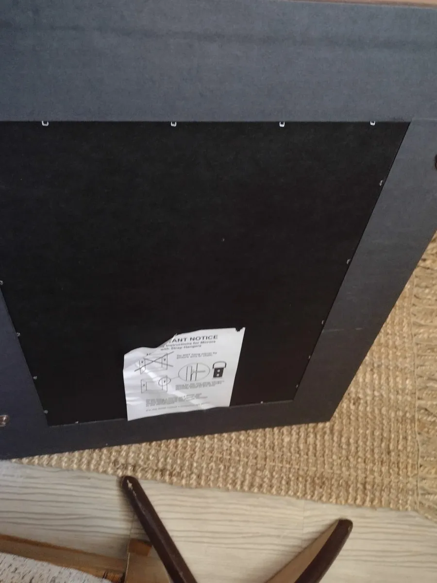 As new large brown suede Hall/bedroom mirror - Image 2