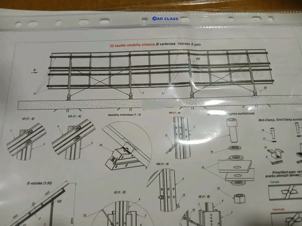 Brand new ground mounting tree system 22 panels - Image 2