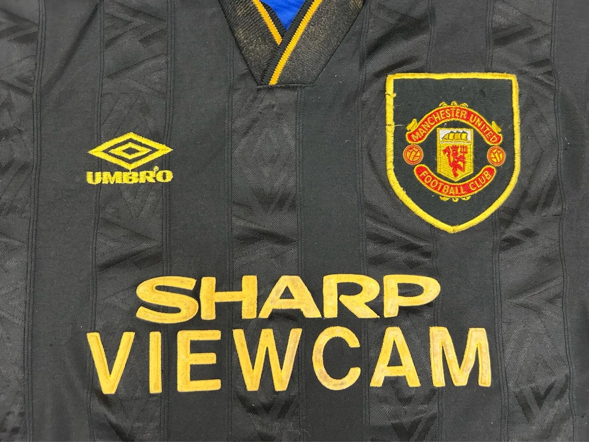 Vintage 1993 Manchester United Kung Fu Jersey XXL - Image 4
