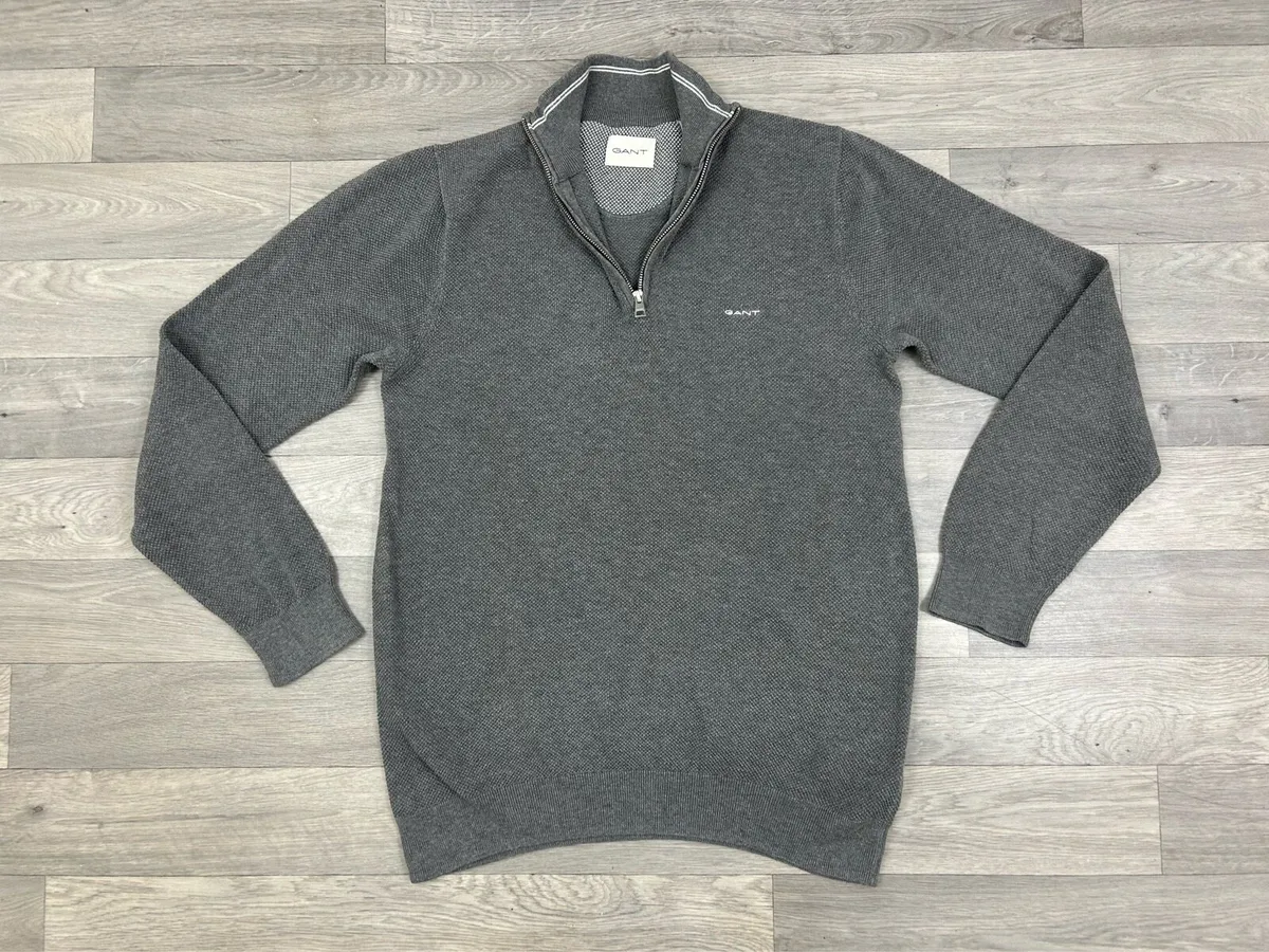 Gant Cotton Half Zip Jumper Mens Large - Image 1