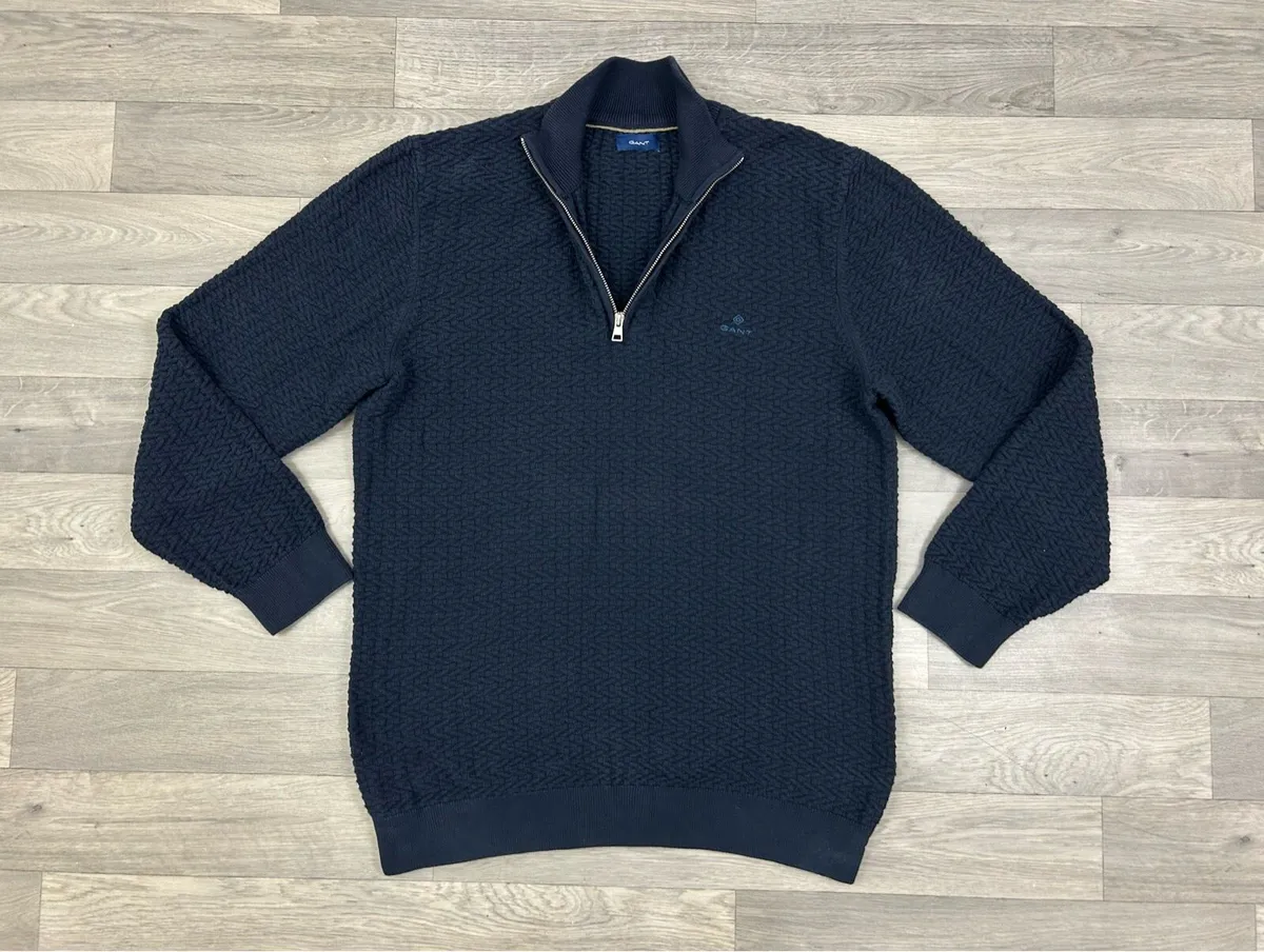 Gant Cotton Half Zip Jumper Mens XXL - Image 1