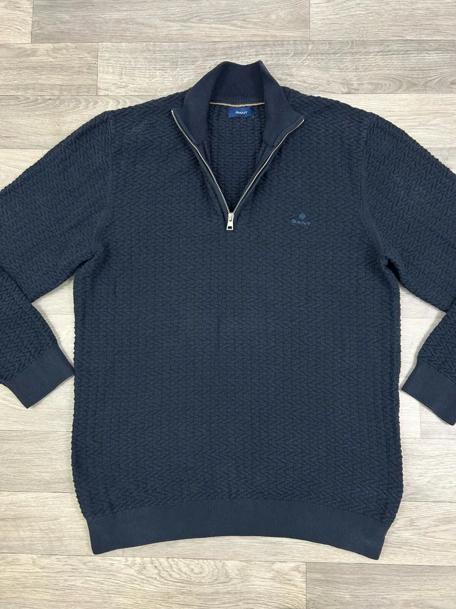 Gant Cotton Half Zip Jumper Mens XXL - Image 2