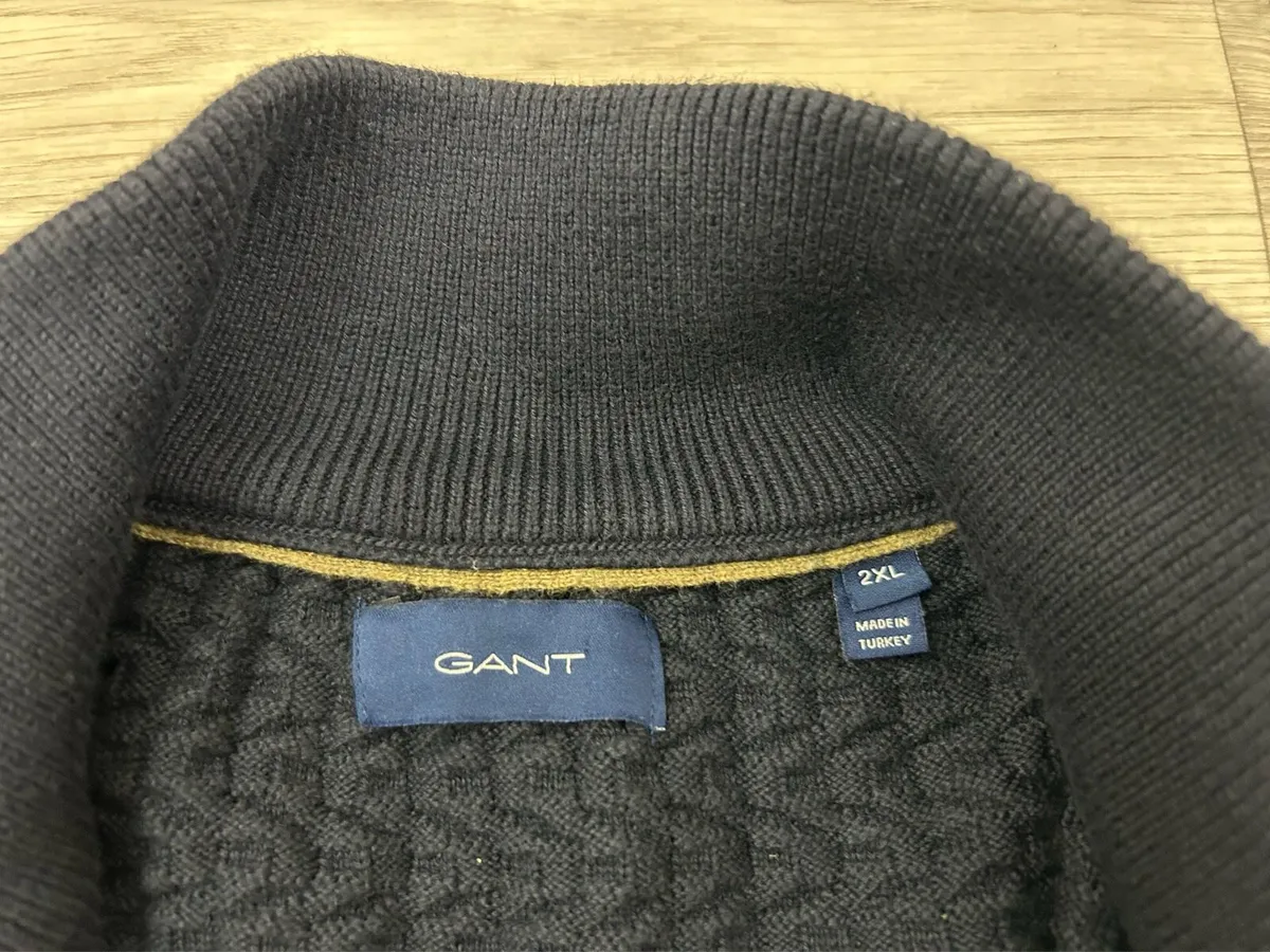 Gant Cotton Half Zip Jumper Mens XXL - Image 4