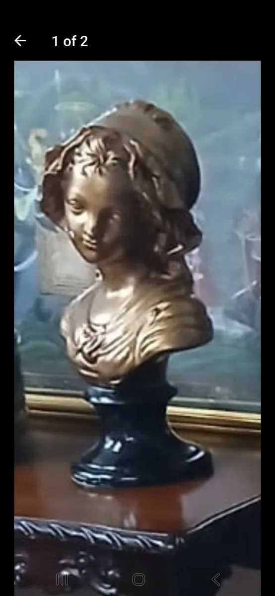 Antique Style Bust of Lady - Image 2