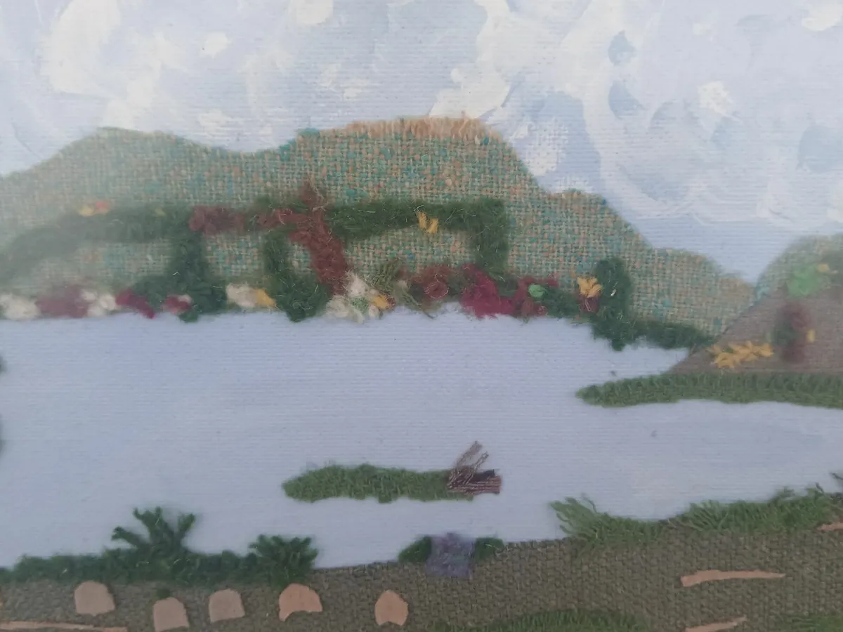 Original Art, Mixed Media, Scenic Glencar,  framed - Image 3