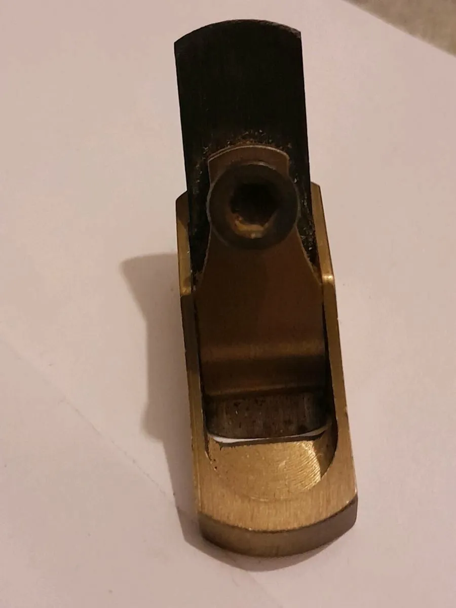 Vintage brass violin plane - Image 1
