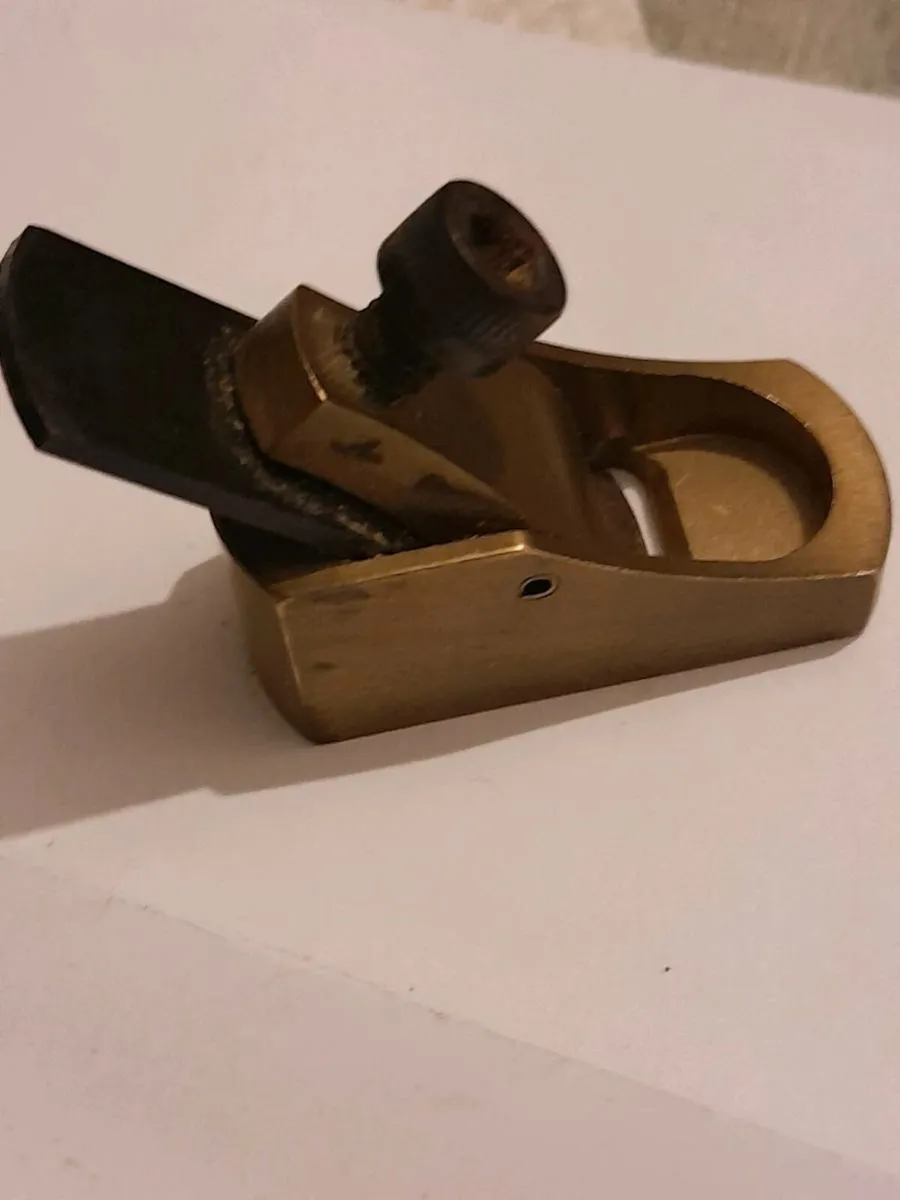 Vintage brass violin plane - Image 2