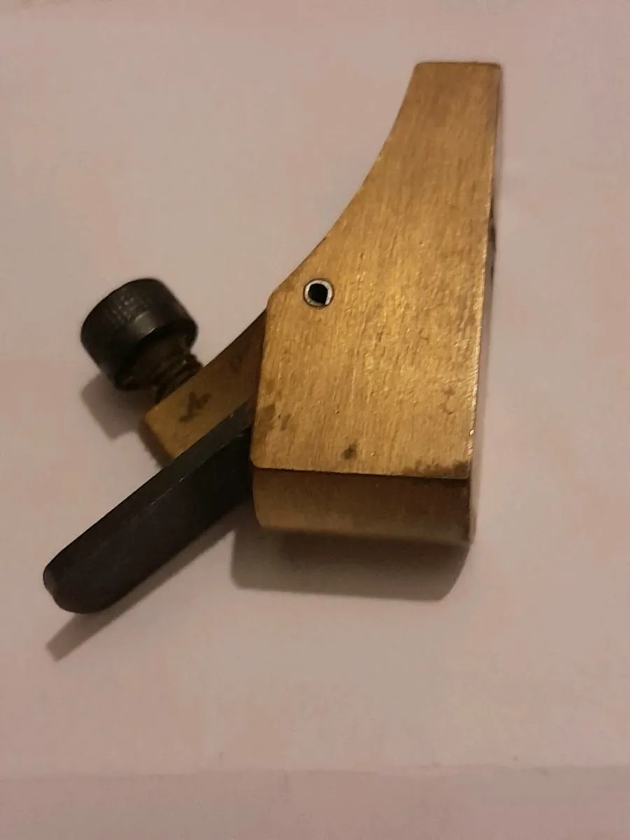 Vintage brass violin plane - Image 3