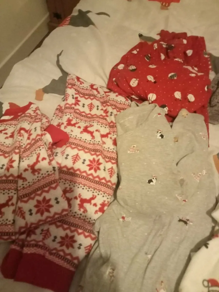 Ladies Xmas pjs bundle size 10 and slippers size 5 - Image 2