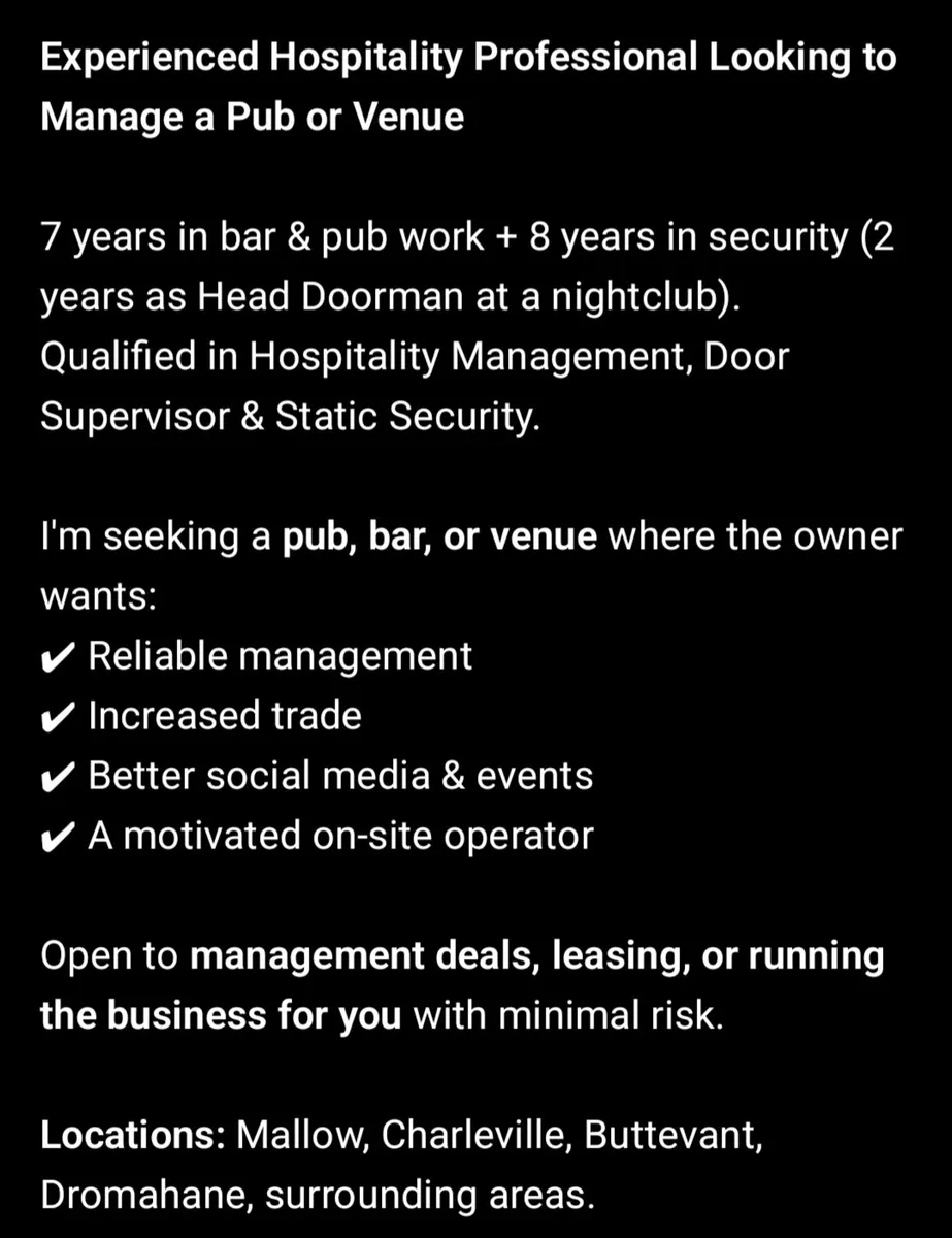 Experienced Hospitality Professional