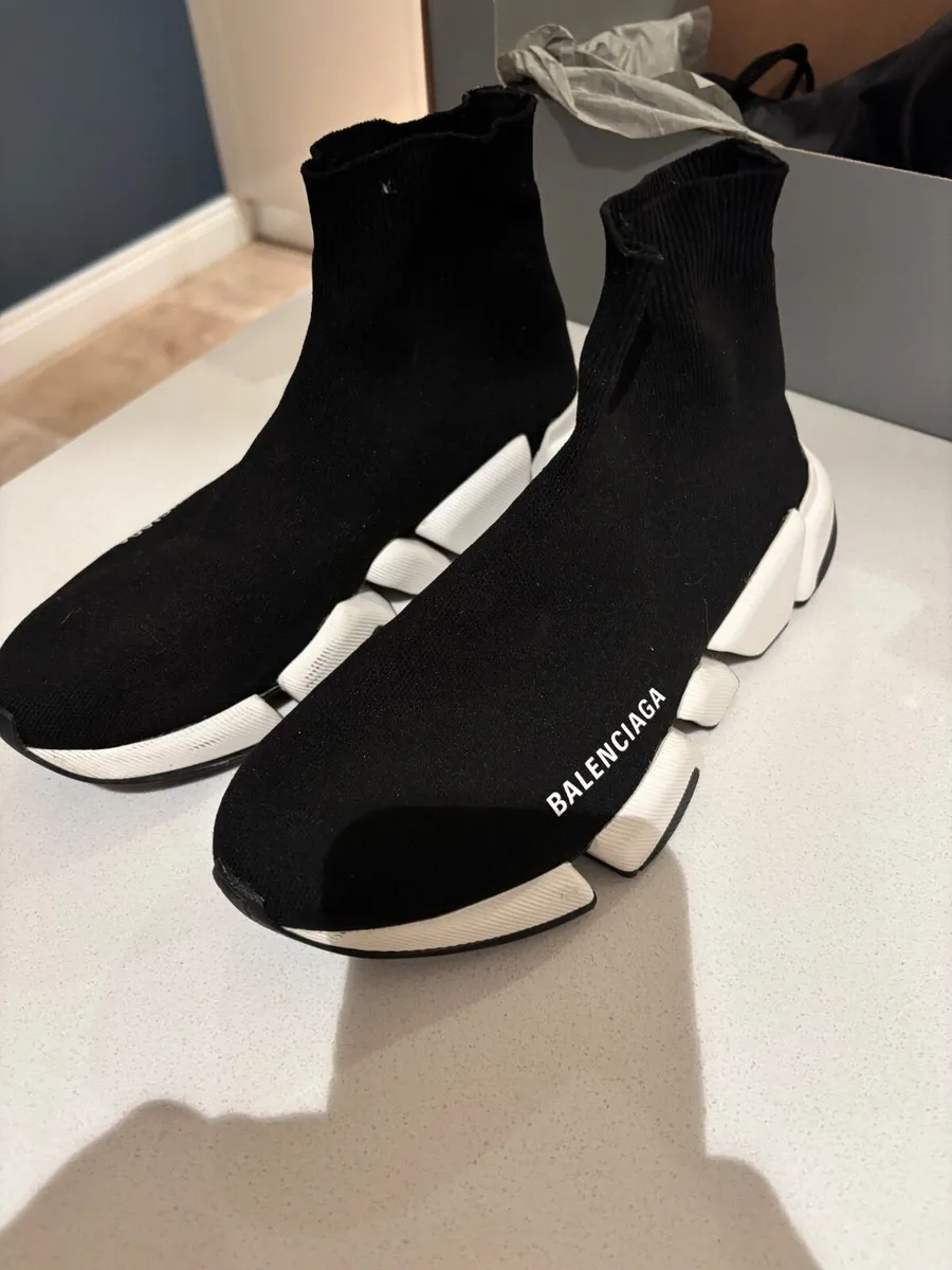 Balenciaga Speed 2.0 in Black/White - Image 1