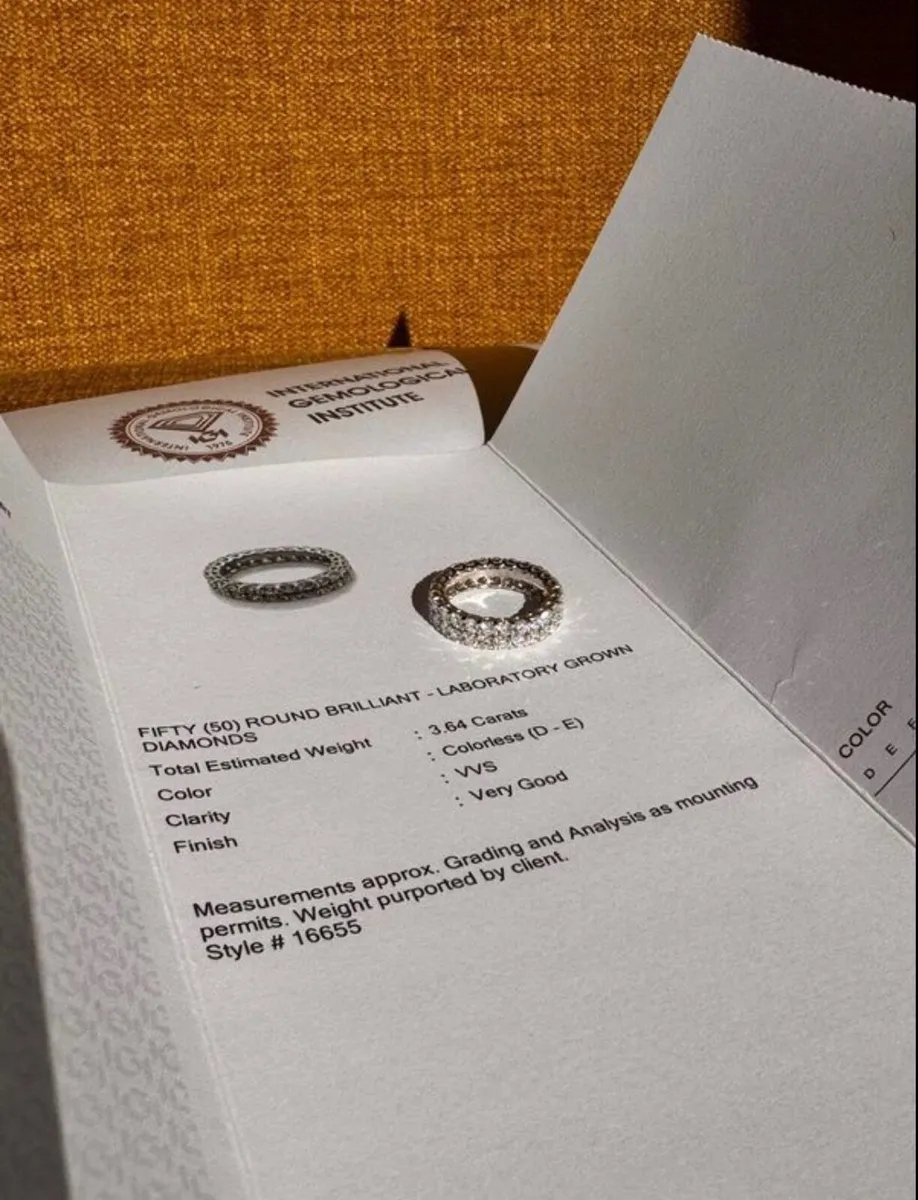 Diamond Wedding, Eternity, Engagement ring - Image 3