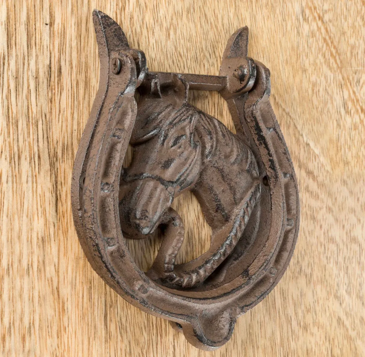 Antique Style Cast Iron Horseshoe Door Knocker NEW - Image 1