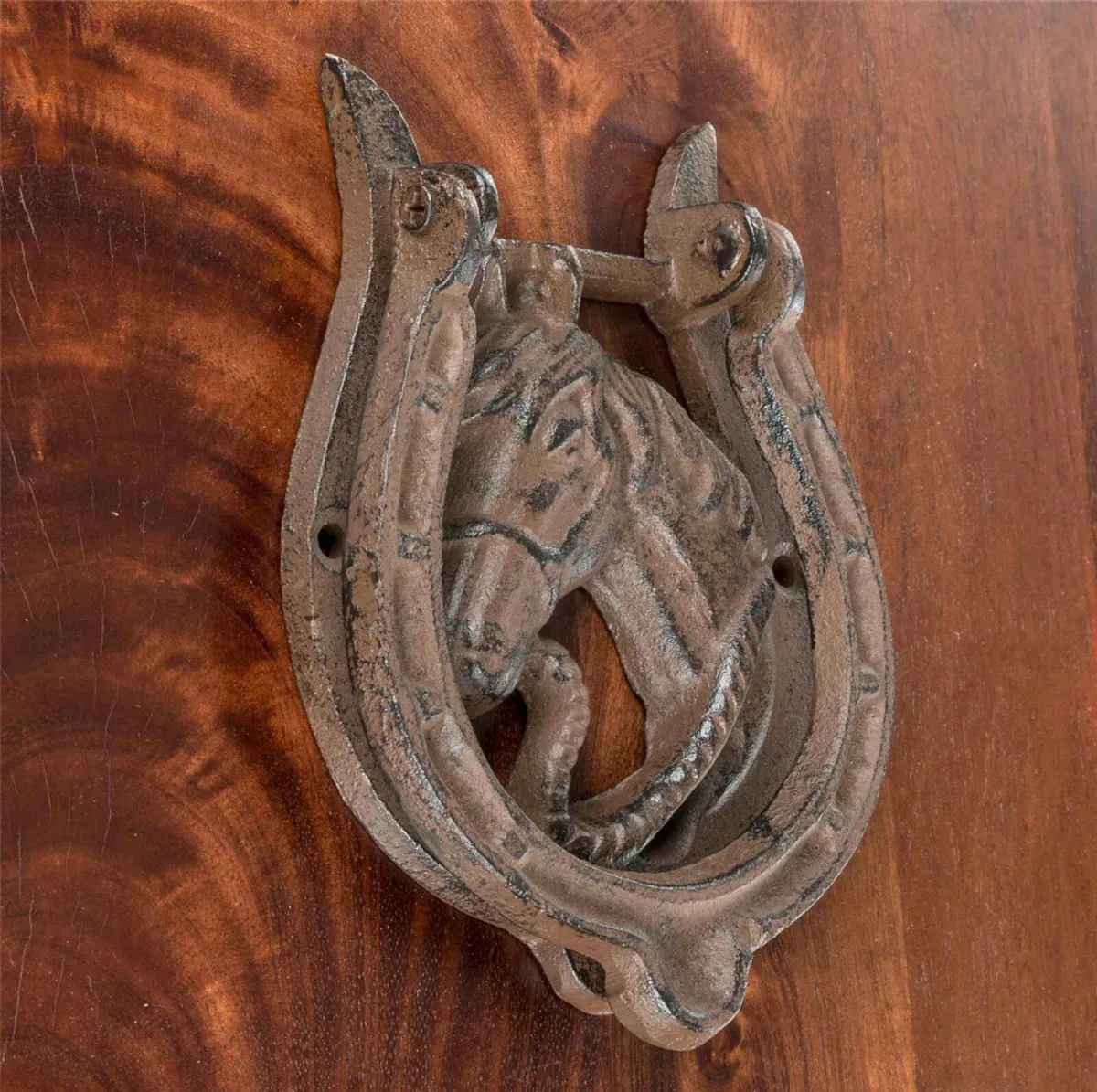 Antique Style Cast Iron Horseshoe Door Knocker NEW - Image 2