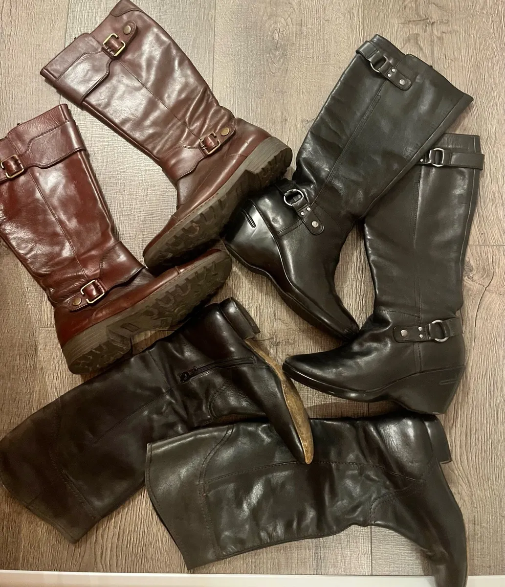 Real leather boots size 6/39 - Image 2