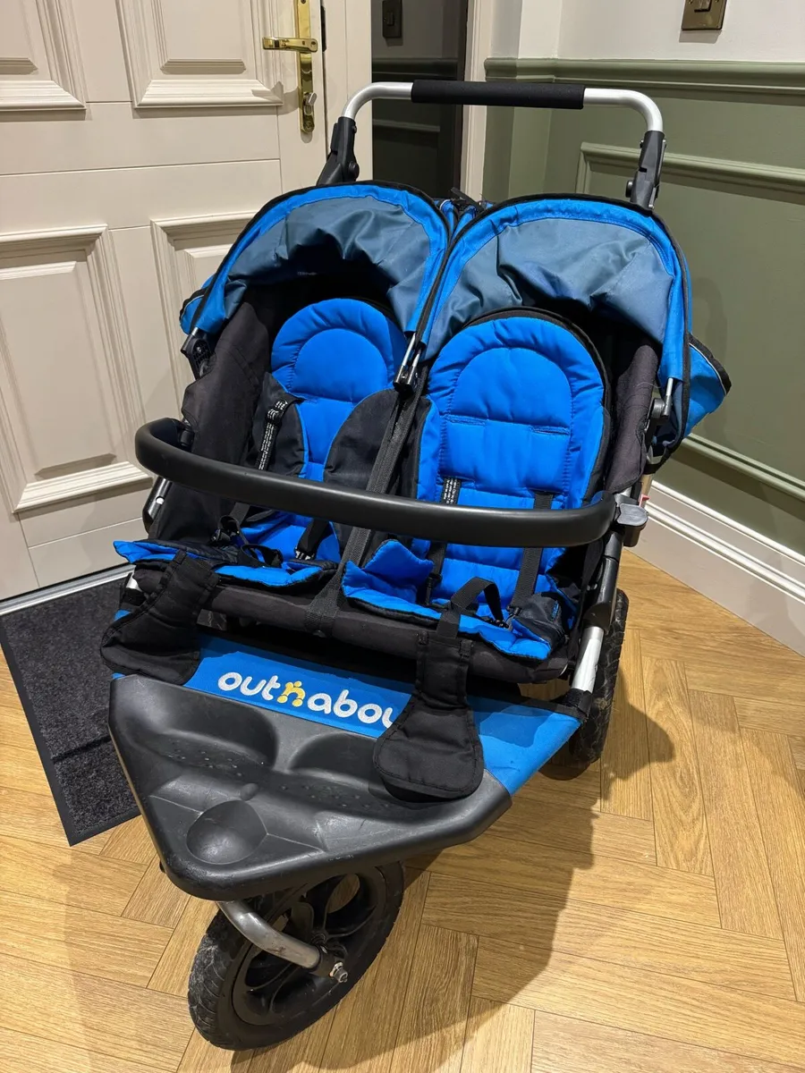 Out and about double pram For Sale - Image 1