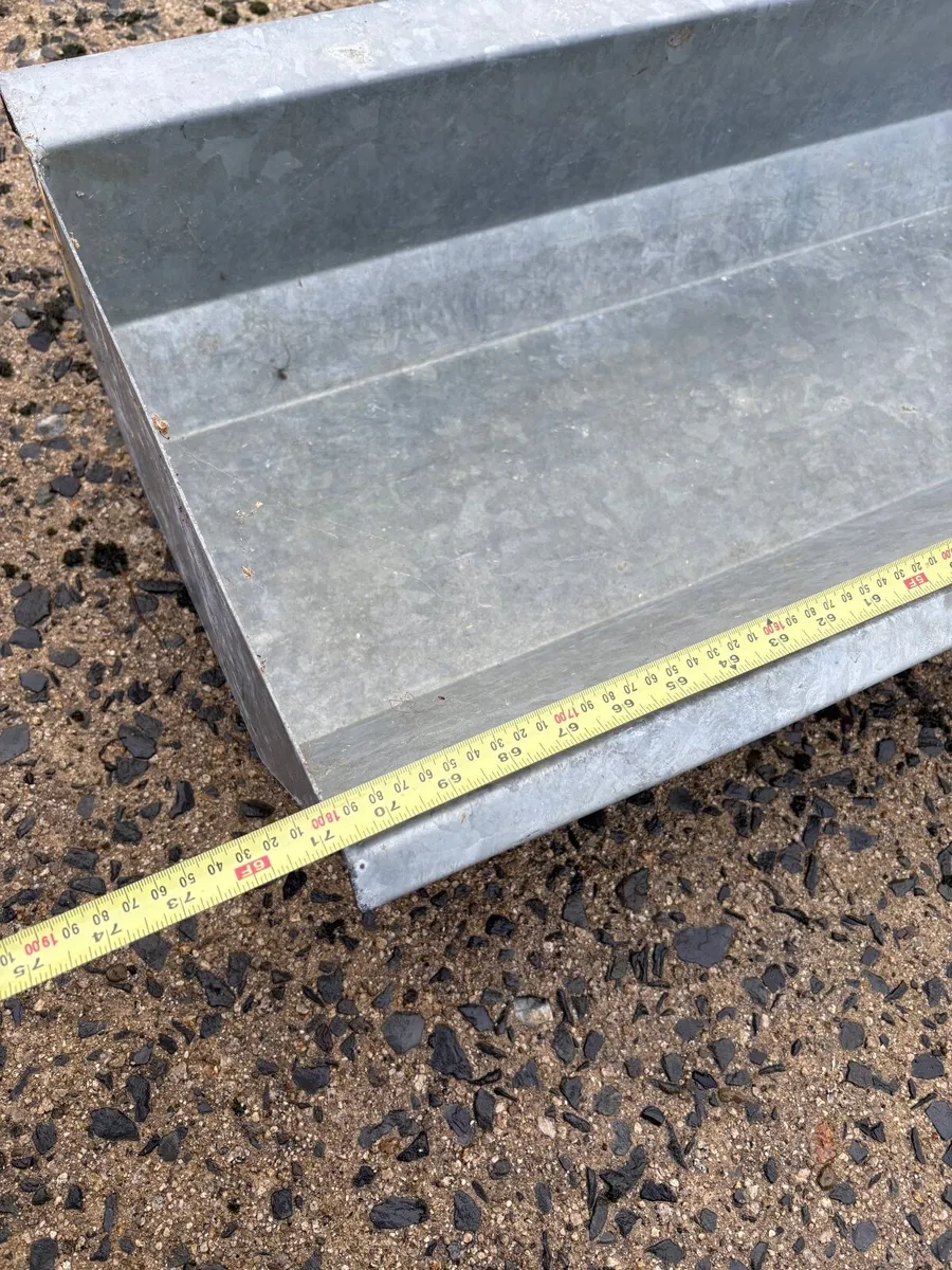 Galvanised feeding troughs - Image 2