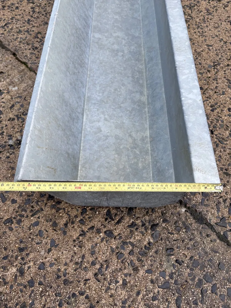 Galvanised feeding troughs - Image 3