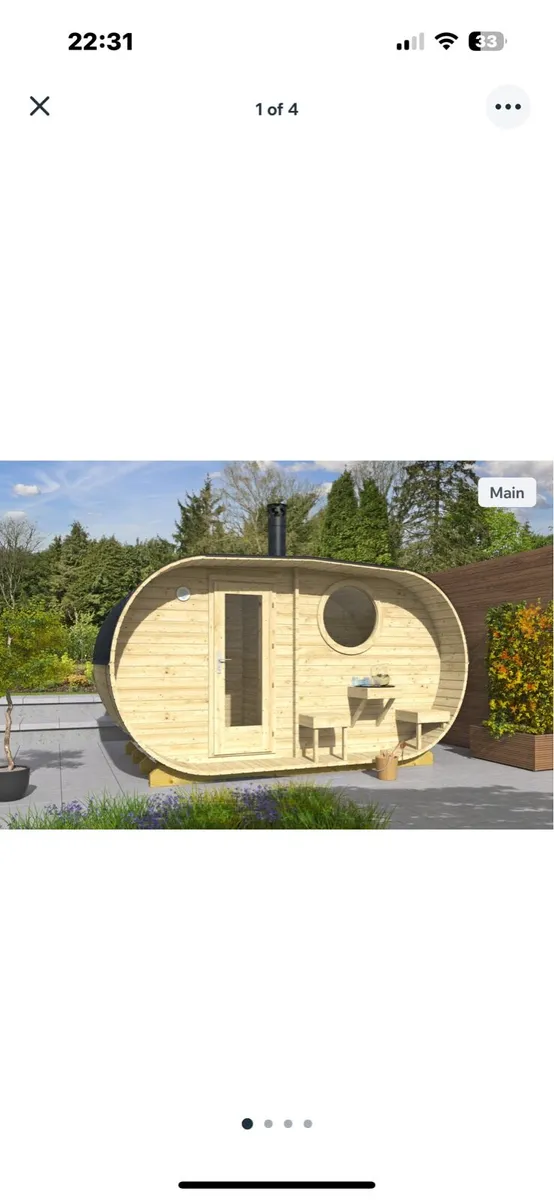 Garden outdoor sauna - Image 1