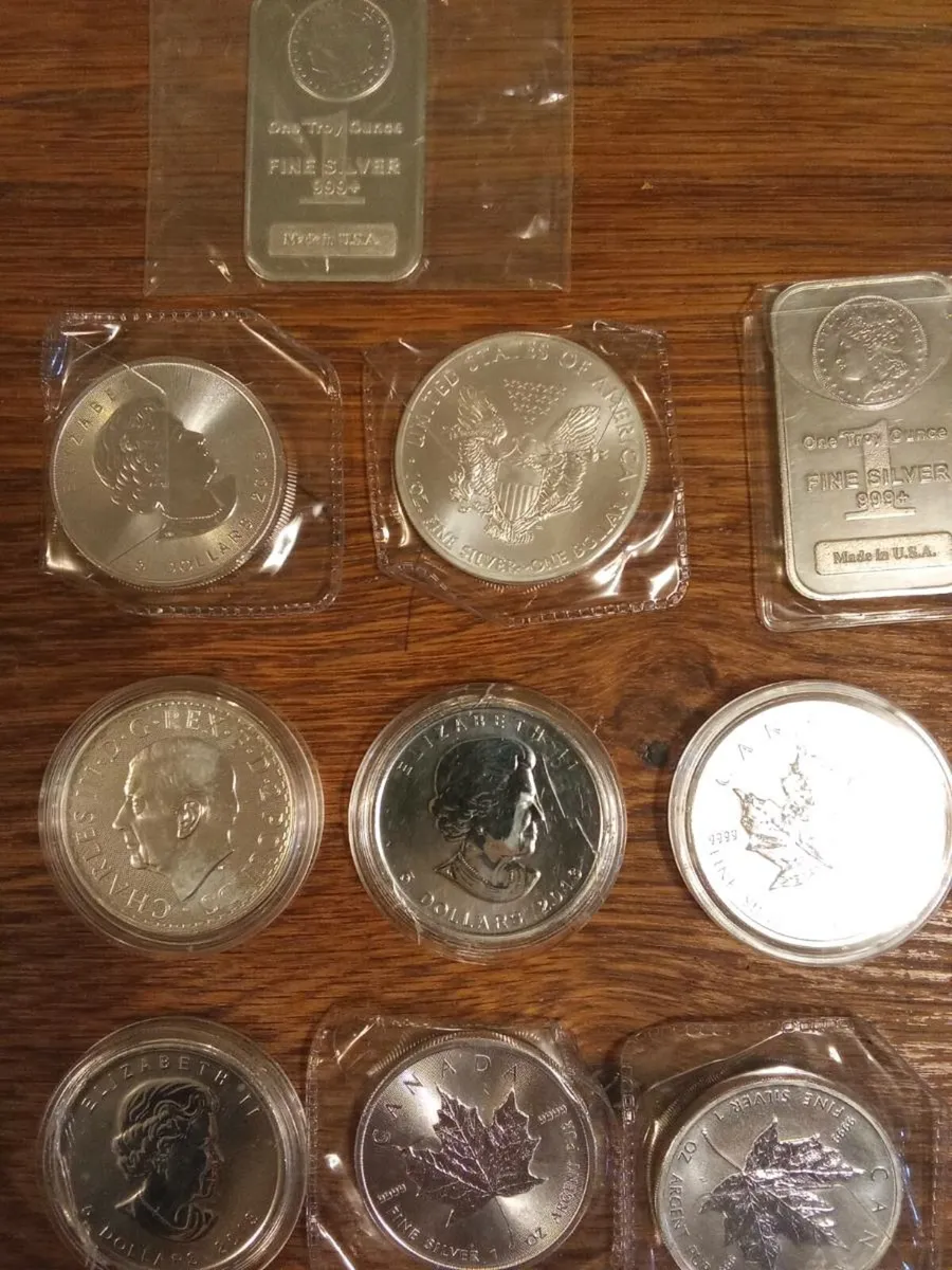 1oz Silver Bars & Coins - reserved - Image 1