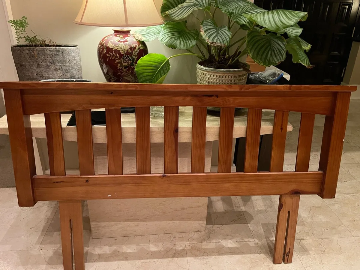 Good Solid Standard Double Size Wooden Headboard