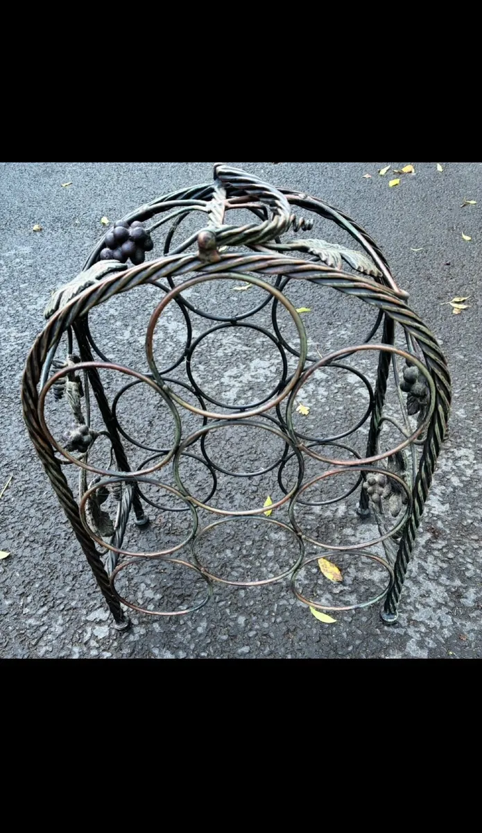 Cast Iron Wine Rack