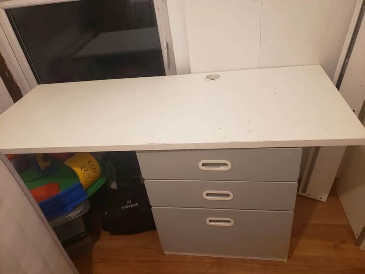 Drawers and desk - part of Ikea Smastad loft bed FREE - Image 1
