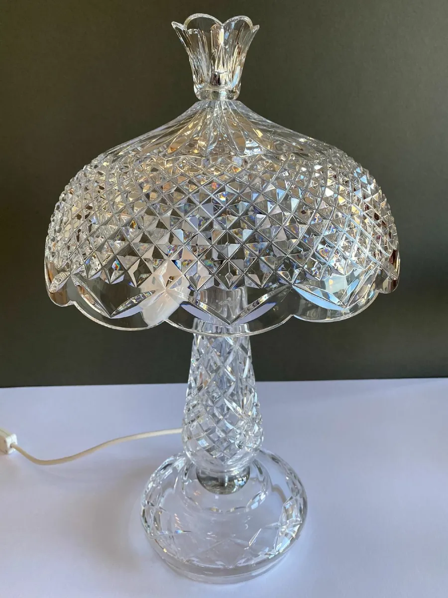 Vintage WATERFORD ACHILL CRYSTAL LAMP - Excellent - Image 1