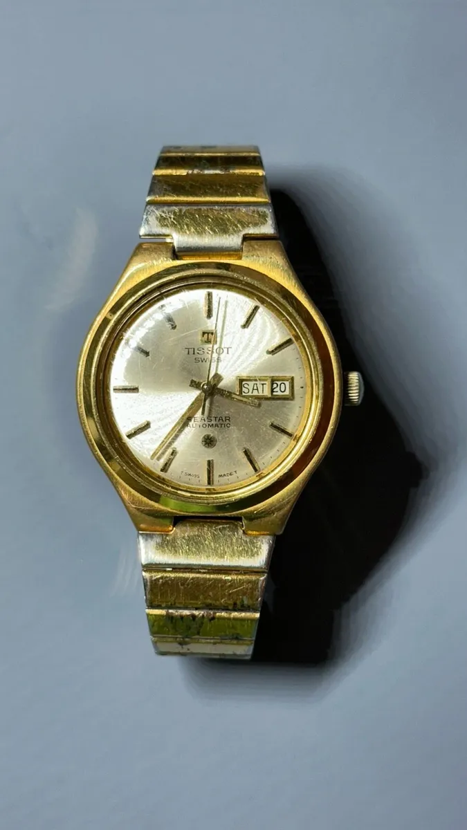 Tissot Seastar automatic day-date 1970s watch - Image 1