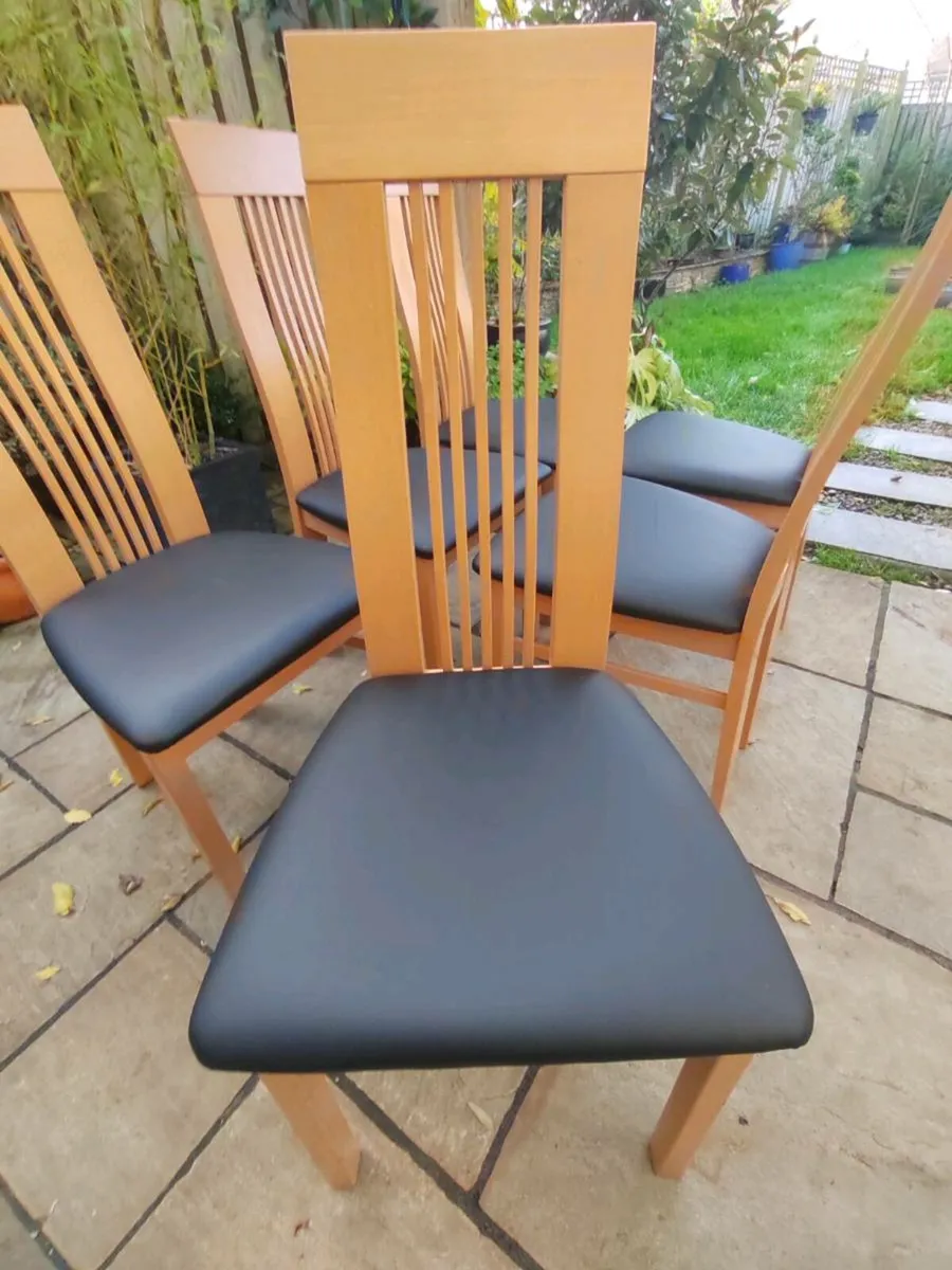 6 kitchen dining chairs - Image 3