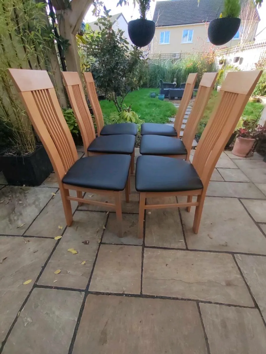 6 kitchen dining chairs - Image 4