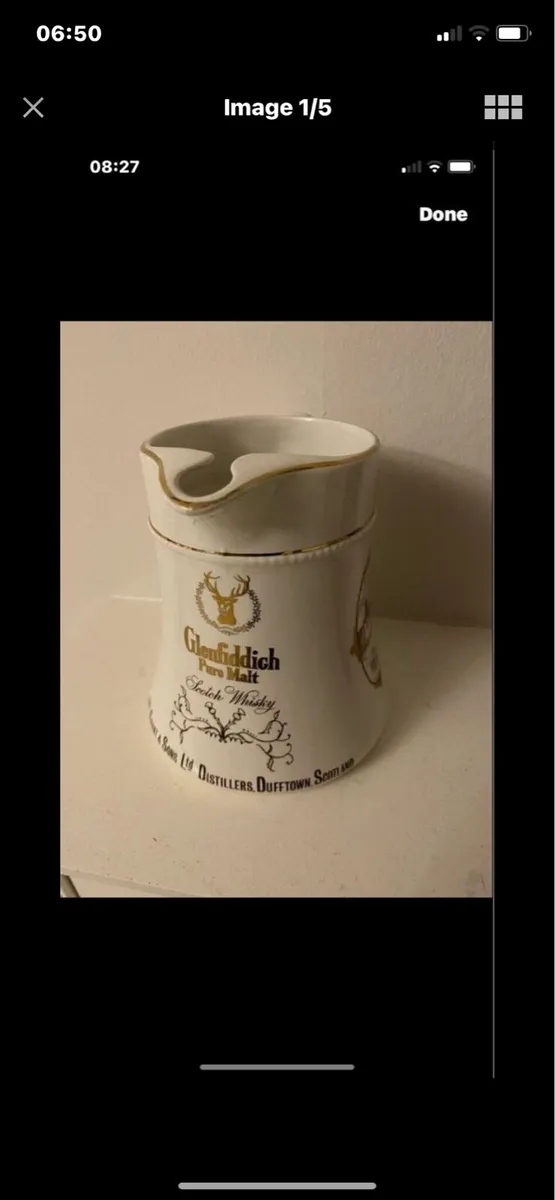 Rare Glenfiddich Ceramic Jug - Image 1