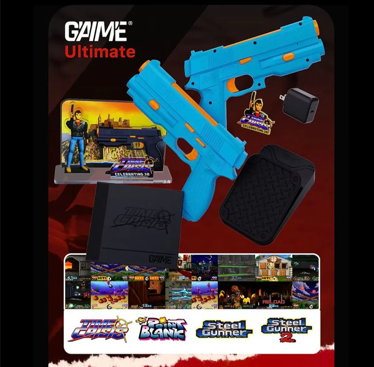 G'AIM'E light gun game with Time Crisis, Point Blank and more - Image 4