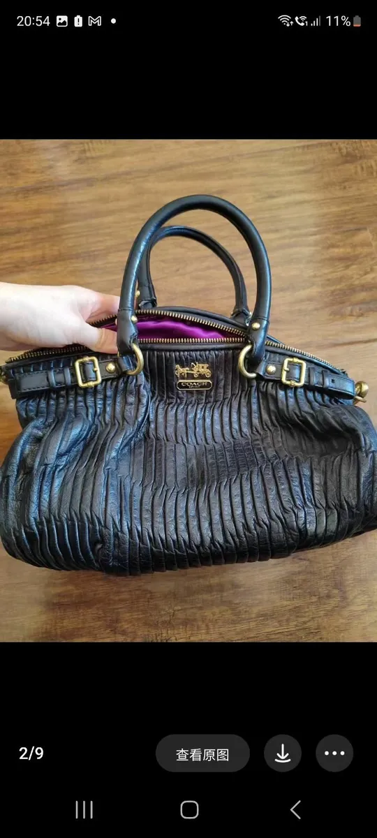 Genuine Coach Black leather handbags - Image 1