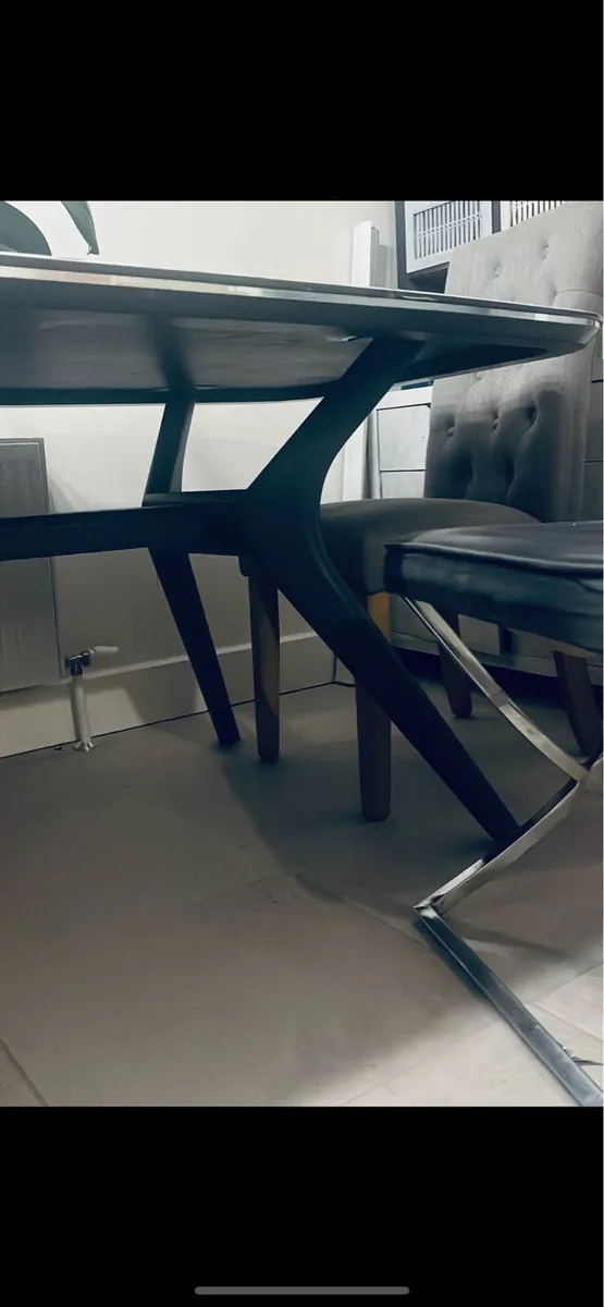 Large Marble/metal base DiningTable200x100cm - Image 4