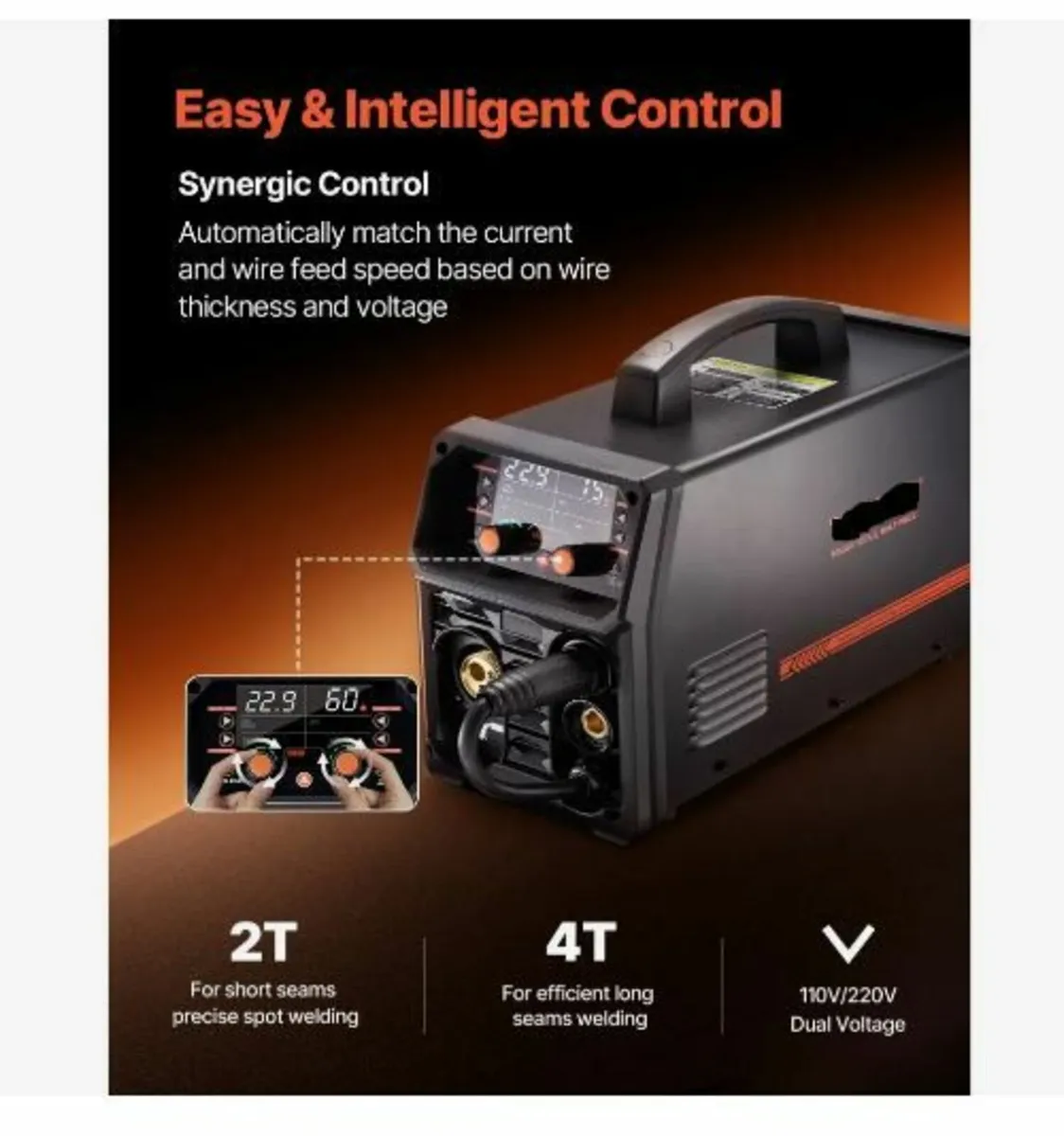 MIG Welder, 250Amp Pluse Mig Welding Machine, - Image 4