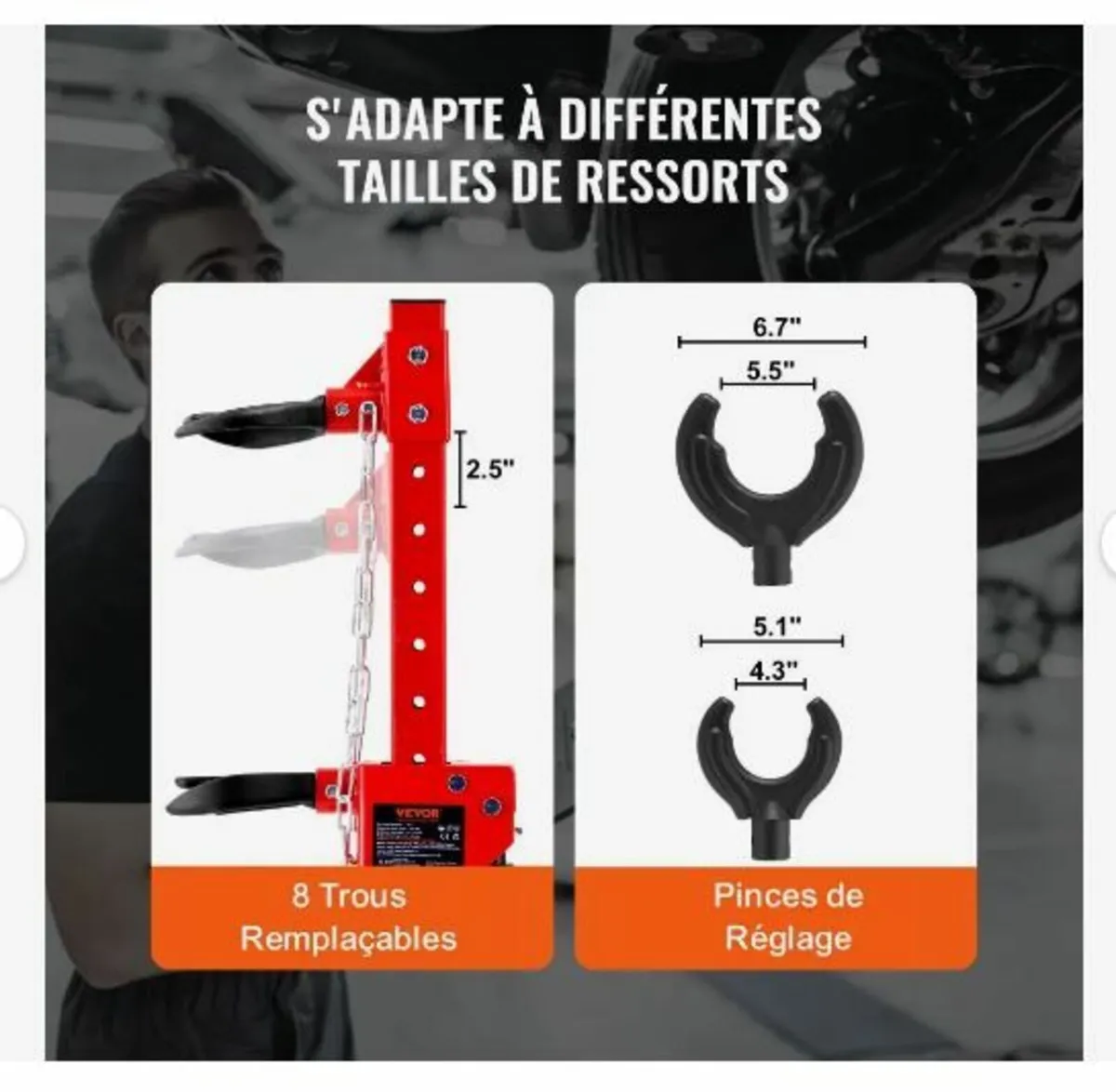 Strut Spring Compressor, 4.5 Ton - Image 3