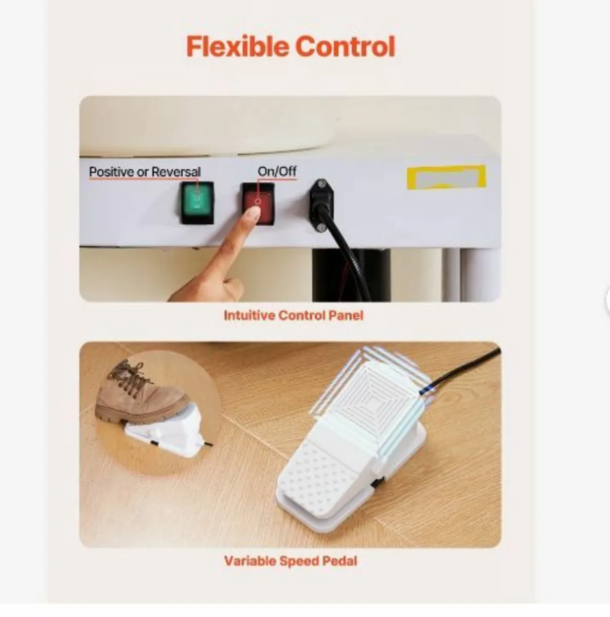 Pottery Wheel, 35 cm Ceramic Wheel Forming Machine - Image 4