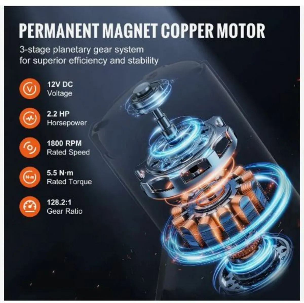 Electric Winch ATV UTV 2041.2 kg Synthetic - Image 3