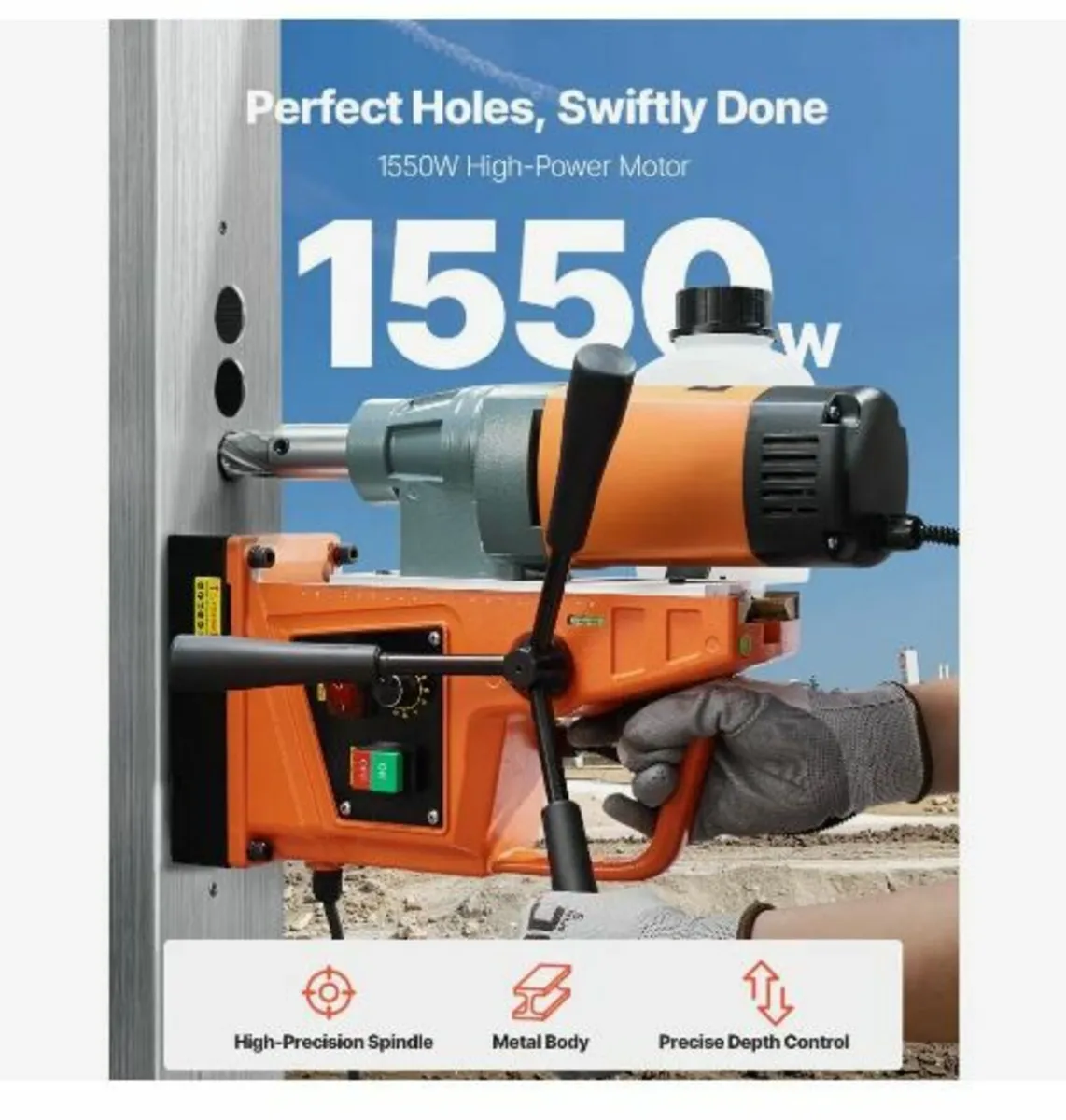 Magnetic Drill, 1550W - Image 3