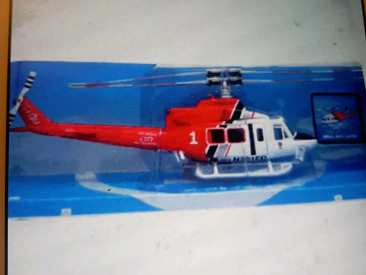 BELL 412 LAFD HELICOPTER DIE-CAST MODLE 1-48.: - Image 1