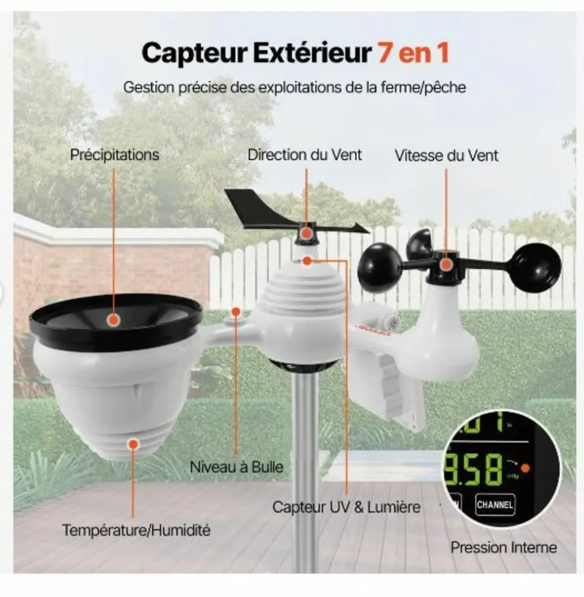 7-in-1 Wi-Fi Weather Station - Image 2