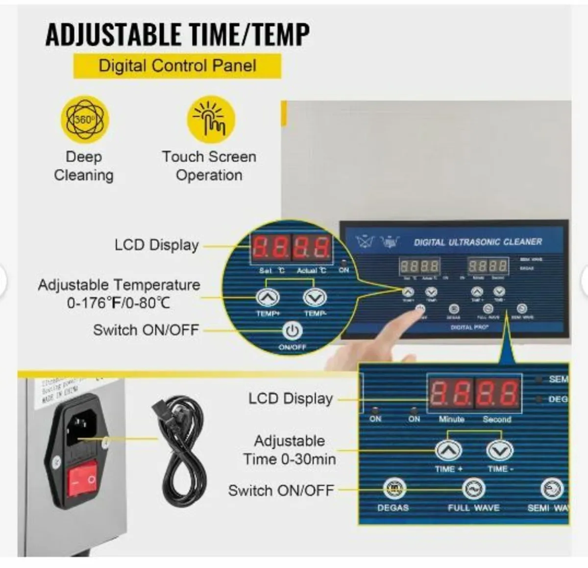 30L Ultrasonic Cleaner Dual Frequency - Image 4