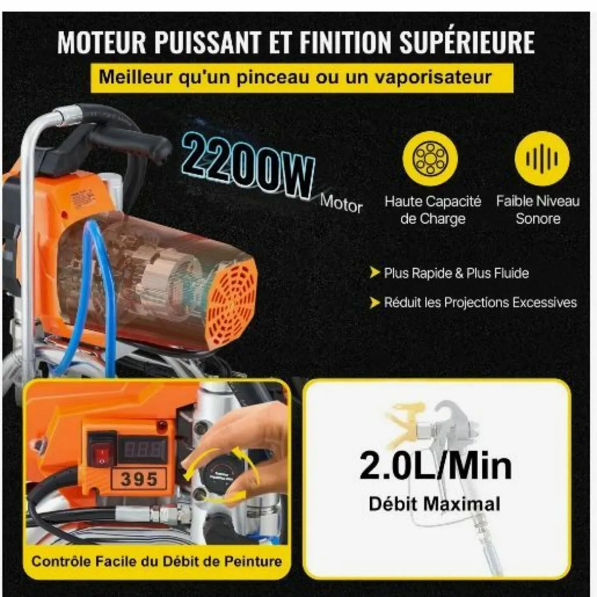 Airless Paint Sprayer 2200W - Image 3