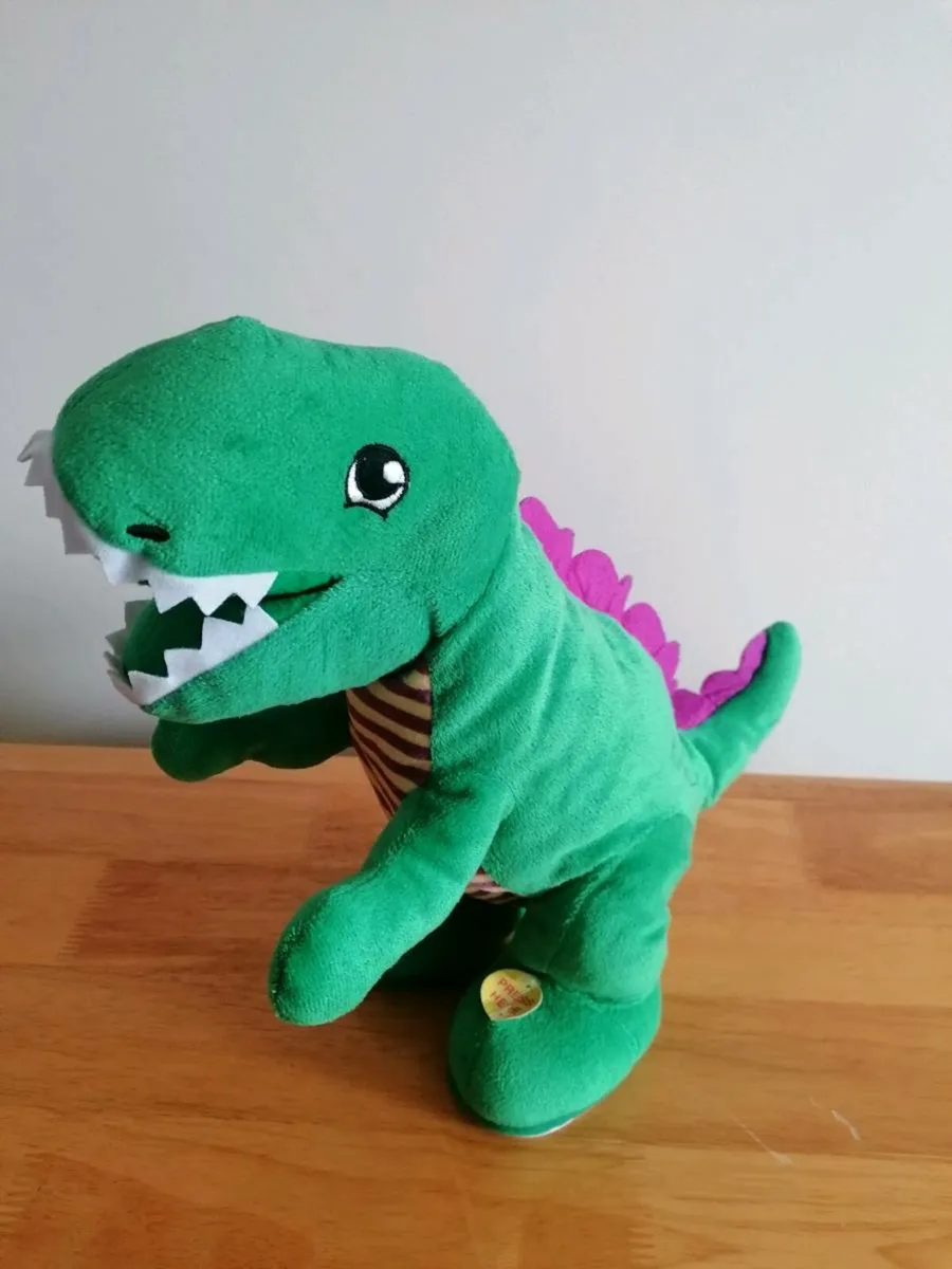 Roaring Dinosaur Interactive Plush Toy - Image 1