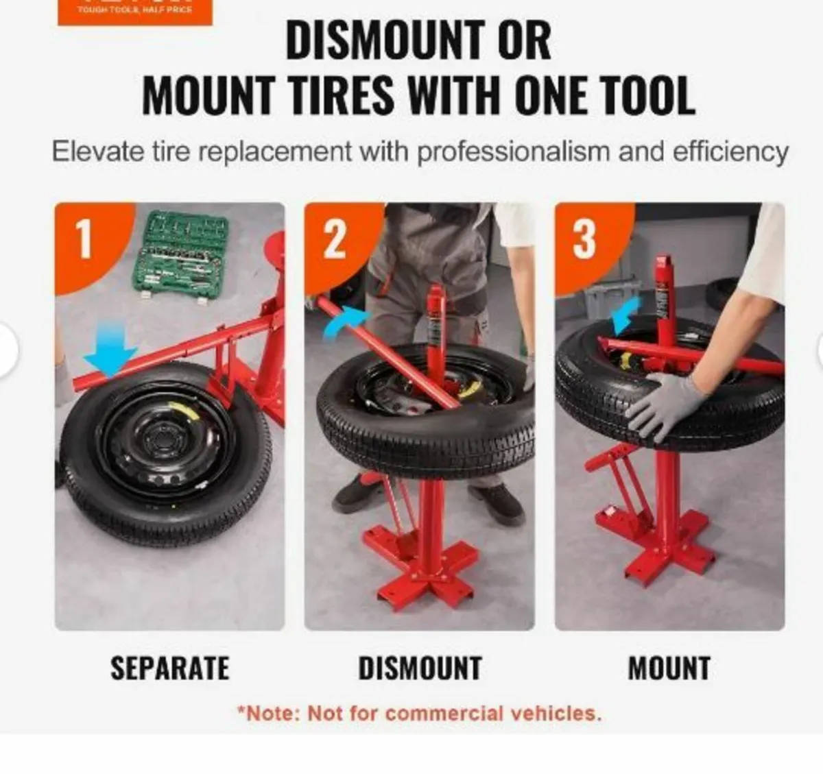 Portable Manual Tire Changer Bead Breaker Tool - Image 3