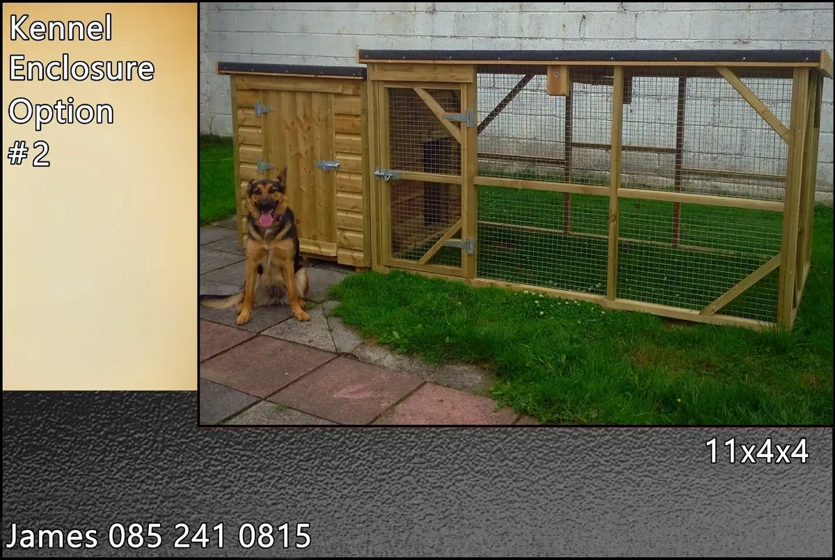 Winter ready Dog Kennel & Enclosure - Image 1