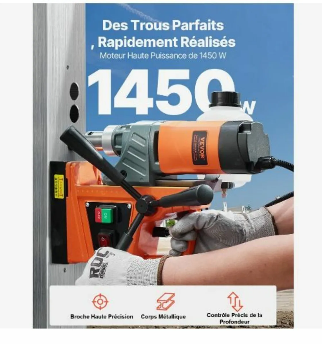 Magnetic Drill, 1450W - Image 2