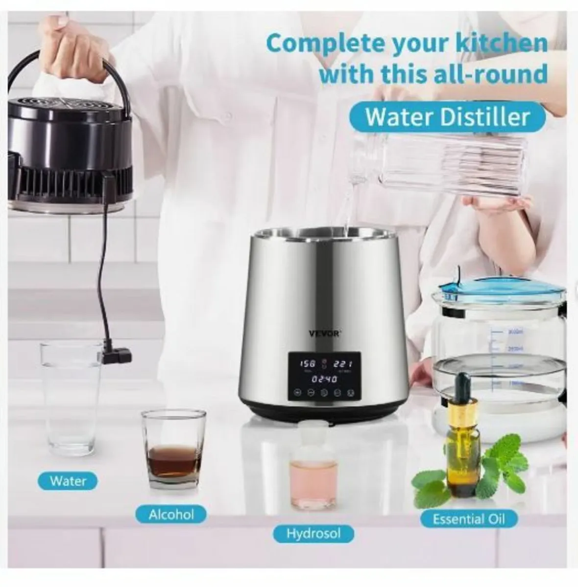 4L Water Distiller 1.5L/H Distilled Water Maker - Image 2