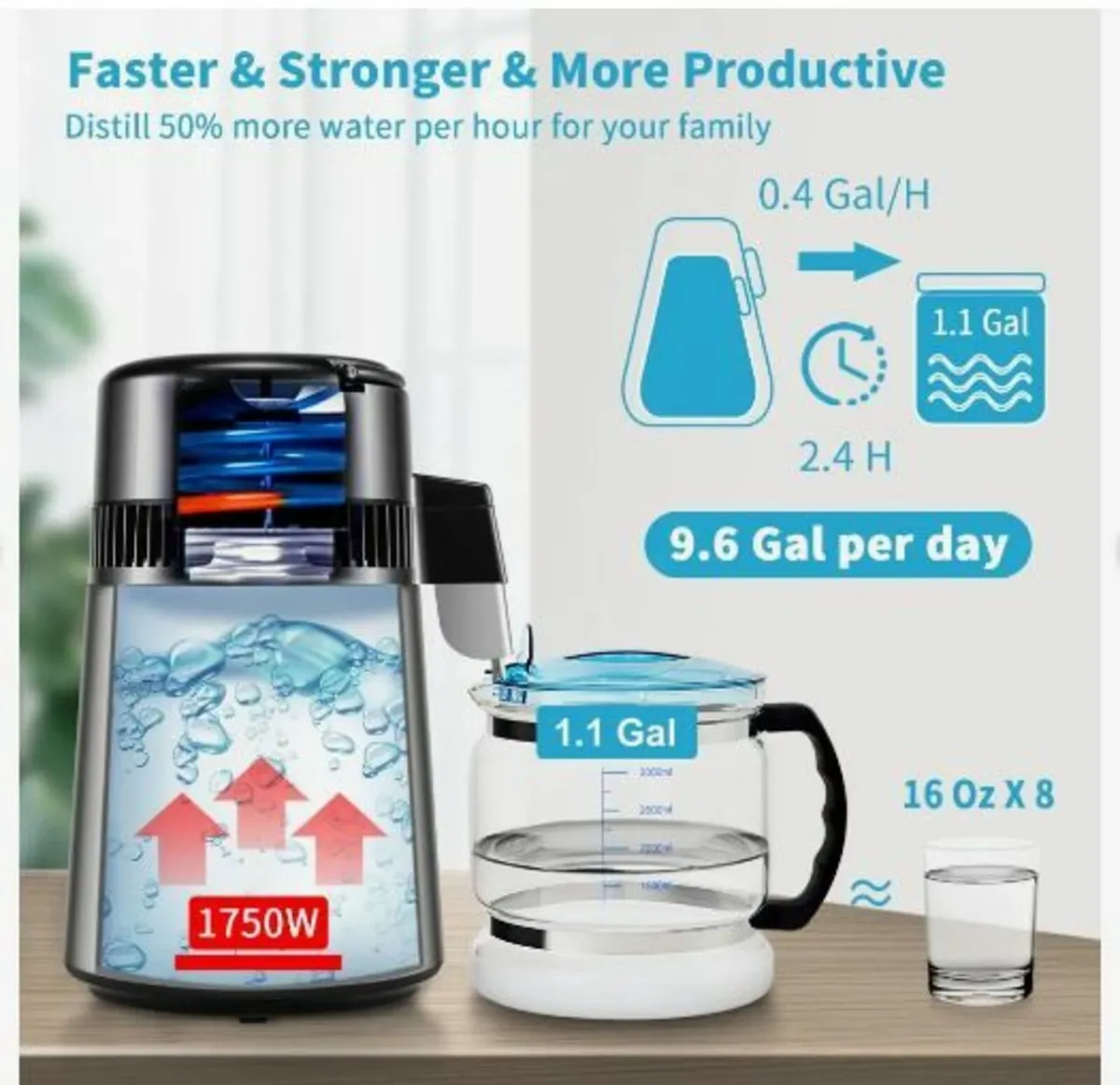 4L Water Distiller 1.5L/H Distilled Water Maker - Image 3